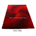 Polyester 150D Silk Shaggy 3D Carpet